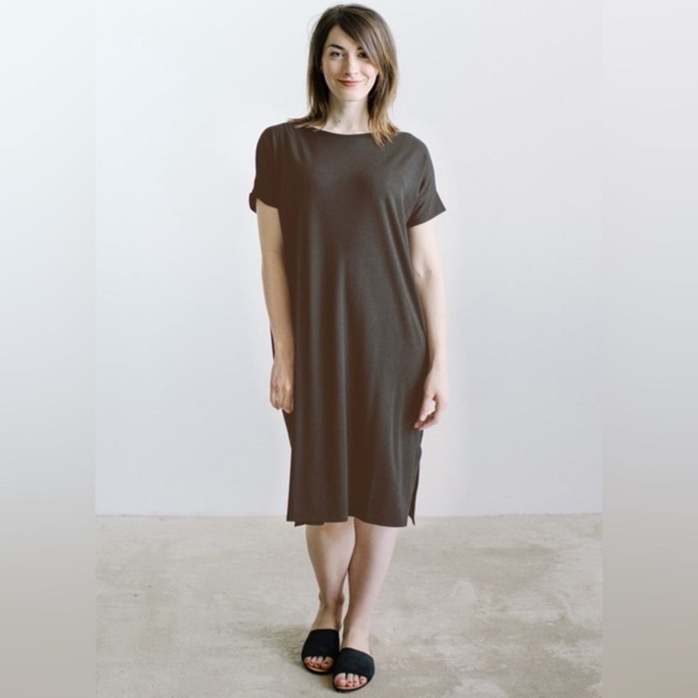Elegant Black T-Shirt Dress